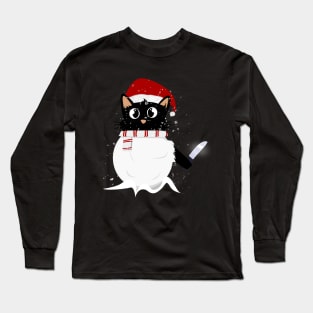 Stabby Snowcat Long Sleeve T-Shirt